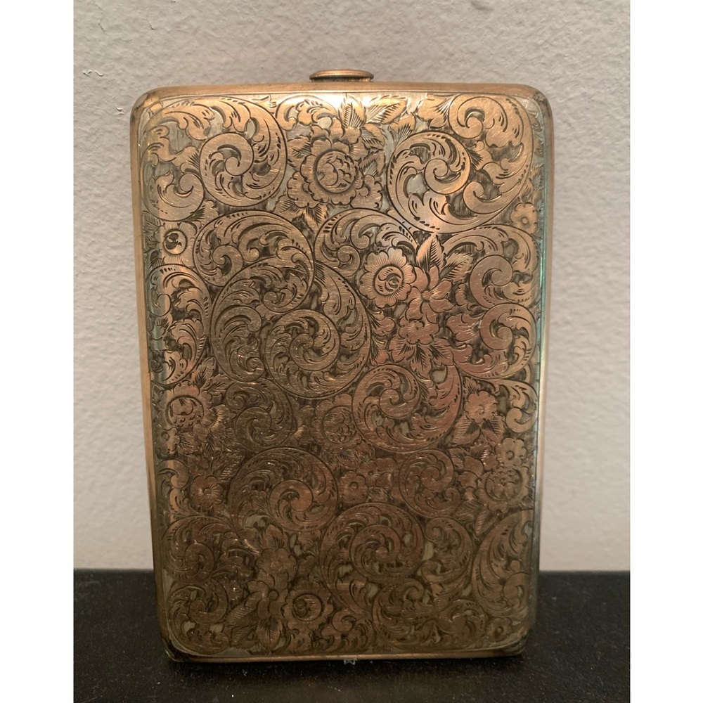Monogrammed  Card/Smokes holder